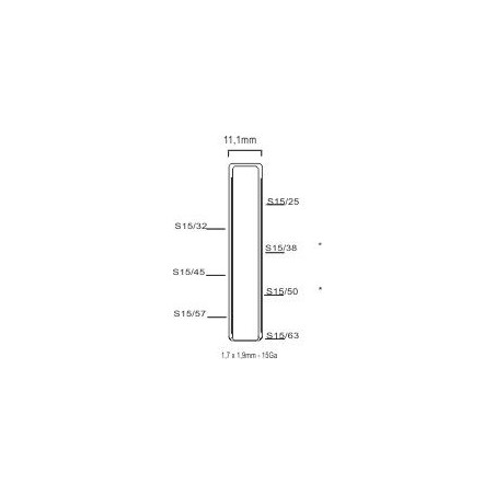 Q-serie nieten 45mm gegalvaniseerd (S15/45) 10.000st.